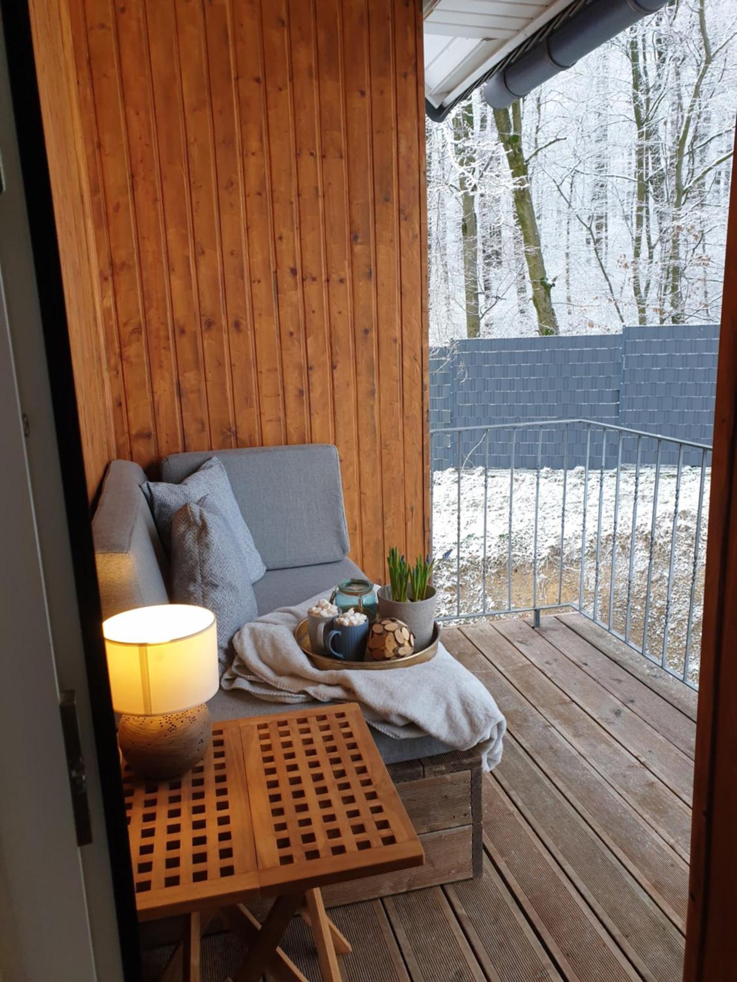 Fewo Winter In Der Villa Waldrand Mit Zwei Balkonen Bad Wunnenberg Bagian luar foto